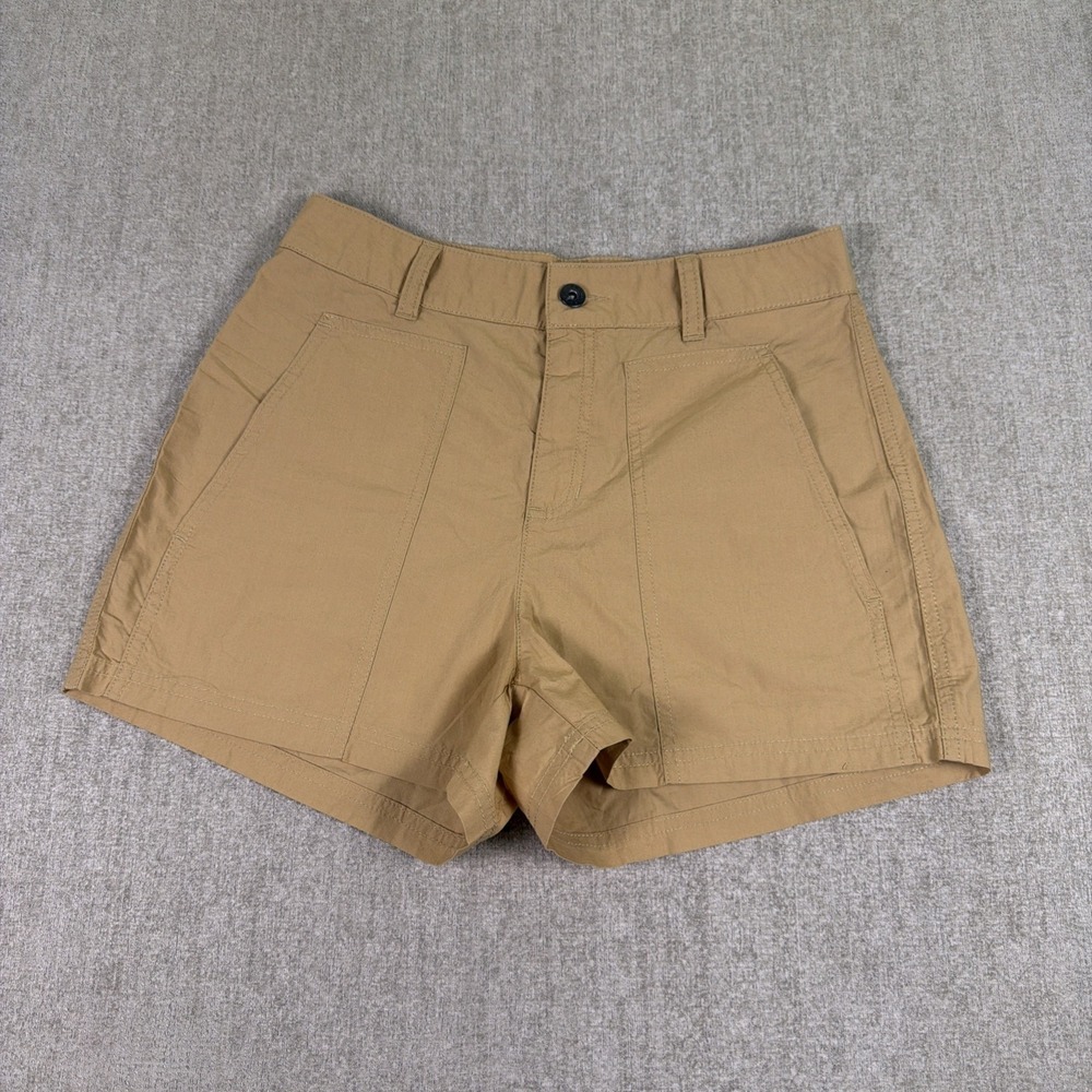 Columbia Shorts Womens 4 Lightweight Cotton Casual Hike Tan Outdoors Pockets